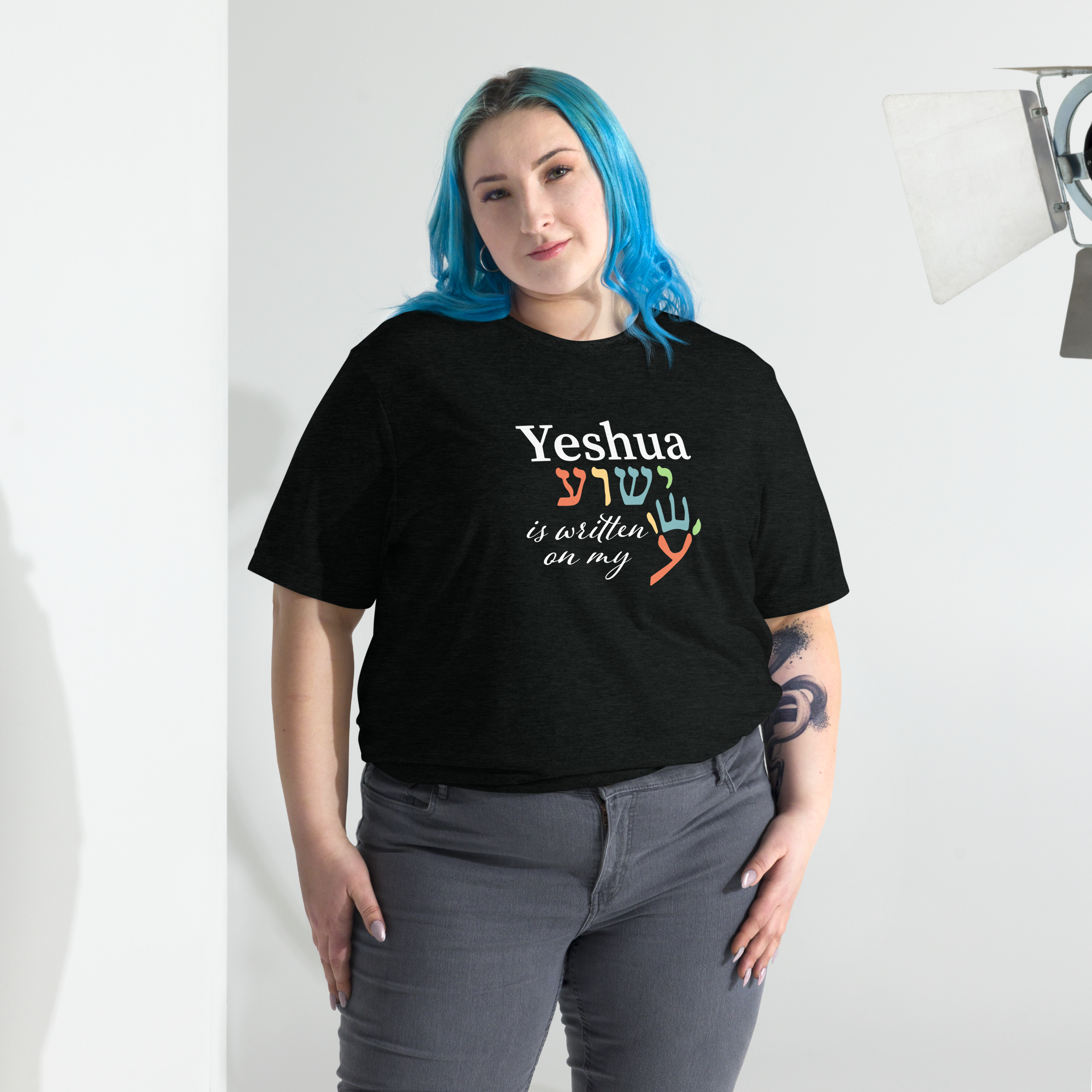 Yeshua is Written on My Hand Unisex Short sleeve t-shirt