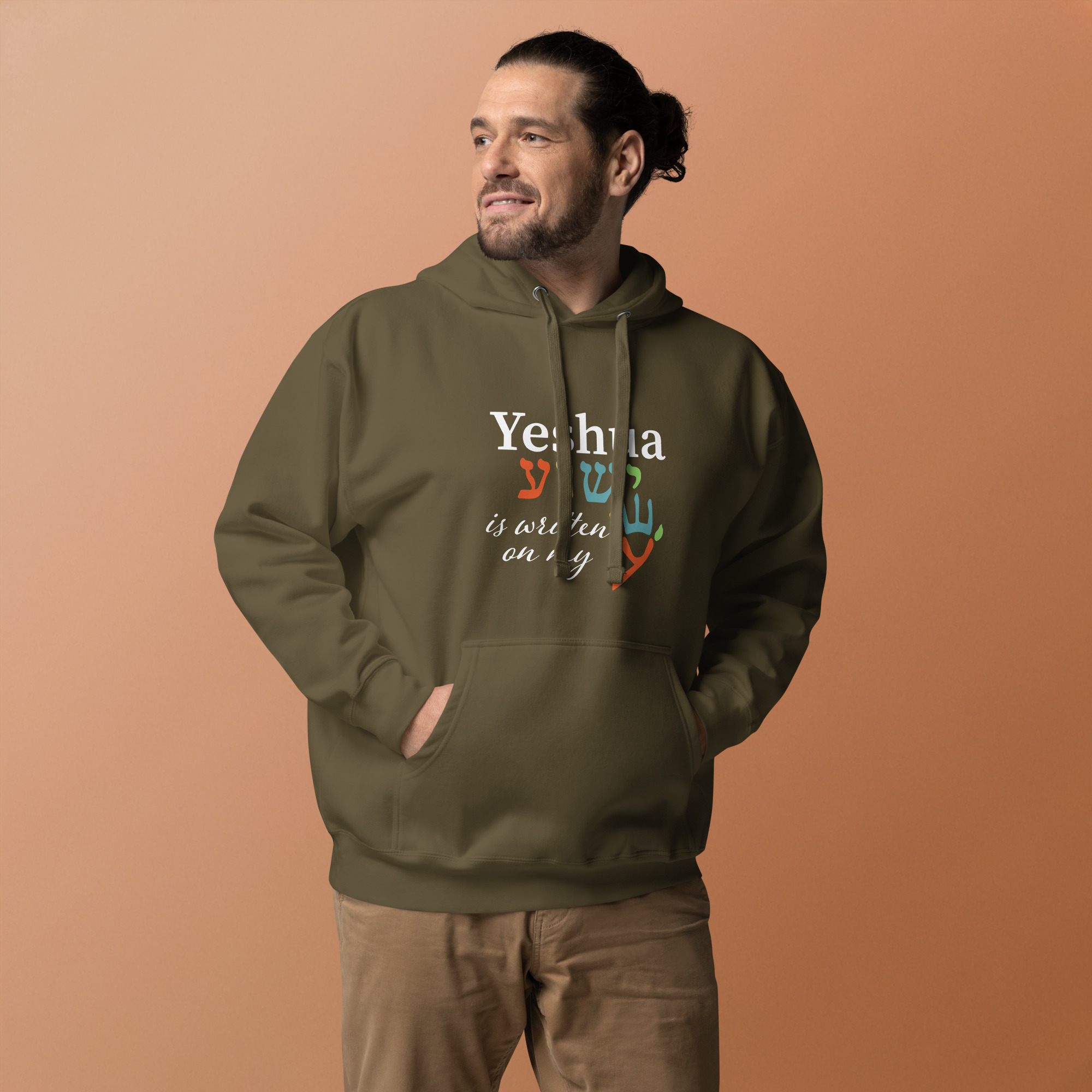 Yeshua is Written on My Hand Unisex Hoodie - Image 8