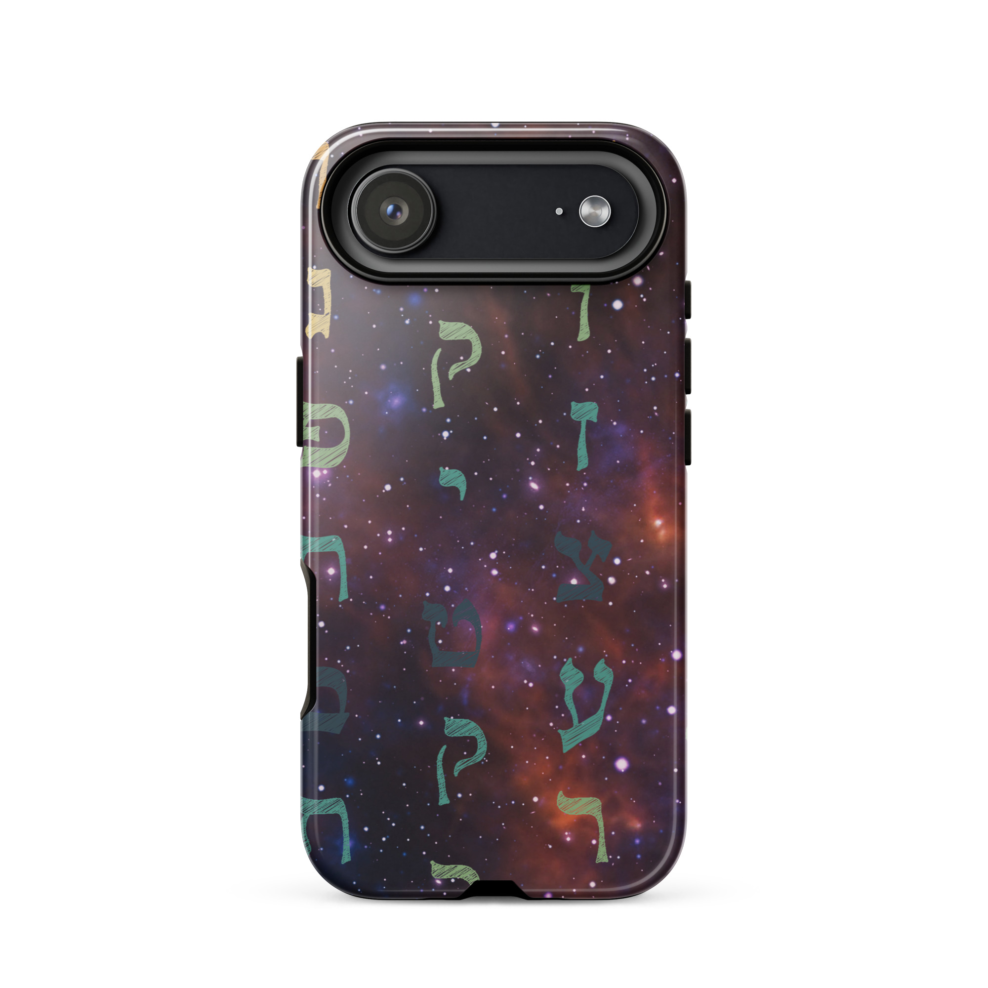 Aleph-Bet Hebrew Letters Galaxy Tough Case for iPhone® - Image 25