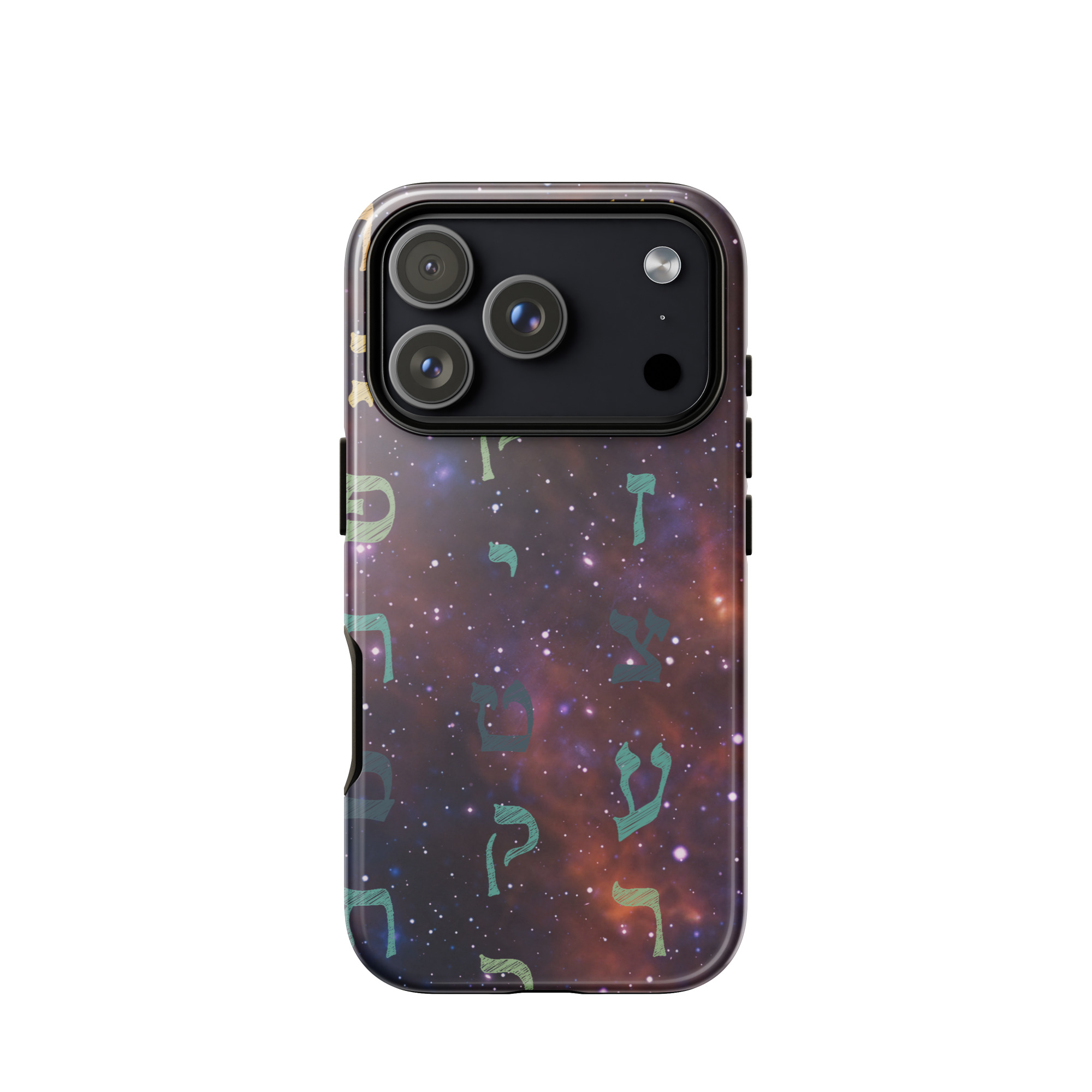 Aleph-Bet Hebrew Letters Galaxy Tough Case for iPhone® - Image 26