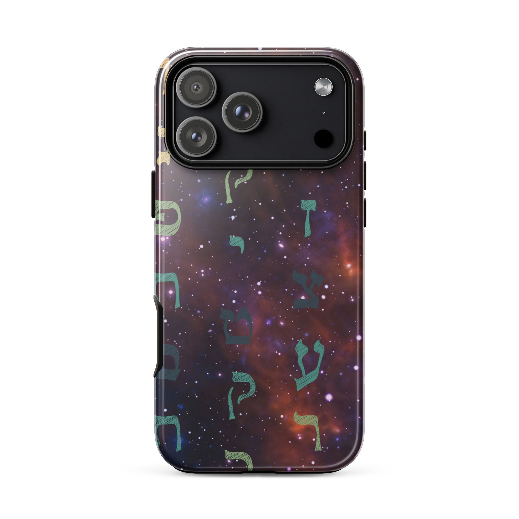 Aleph-Bet Hebrew Letters Galaxy Tough Case for iPhone® - Image 27