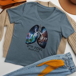 Breath of Life “Neshamah Chayim” Women’s relaxed v-neck t-shirt